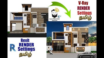 How to take Rendering in Revit and  V- Ray/Render Settings#தமிழ்#Revit Architecture