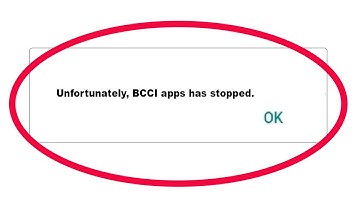 ✅Fix BCCI App Unfortunately has Stopped Error Problem on Android✅