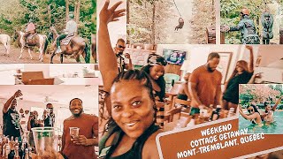 TRAVEL VLOG | Cottage/Lake house Weekend Getaway; ZIP-LINING, HORSEBACK RIDING, HIKING &amp; MORE