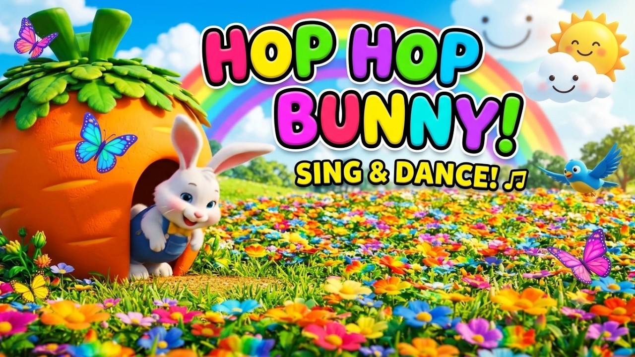 🐰 Bouncy Bunny Hop! | Original Nursery Rhymes & Kids Songs | Sing Along for Babies & Toddlers