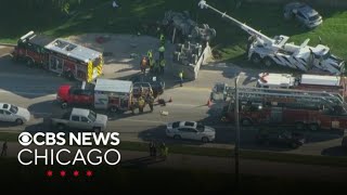 Dump truck driver extracted following crash with SUV in Barrington, Illinois