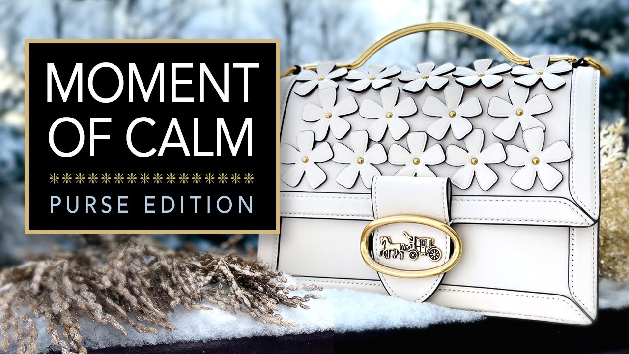 Riley top handle 22 with floral applique Clearance