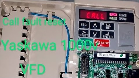 Yaskawa (VFD) drive V1000 CALL Fault showing kaise reset karne ka hai Hindi Part 2