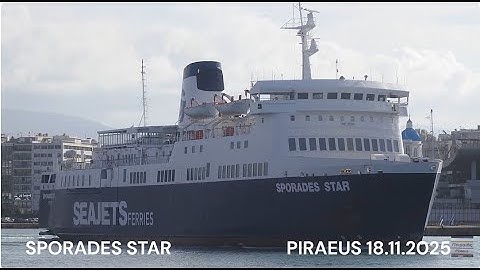 SPORADES STAR departure from Piraeus Port