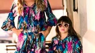 Fashion Worldd latest mother and daughter photoshoot//mother and daughter matching dresses photoshoo