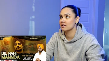 Tribute To Sidhu Moosewala | MISS YOU VEER | DIL NAHI MANNDA | Lehmber Hussainpuri- REACTION