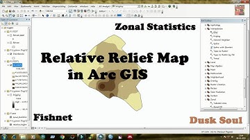 How to Create Relative Relief Map in Arc GIS | Fishnet | Zonal Statistics