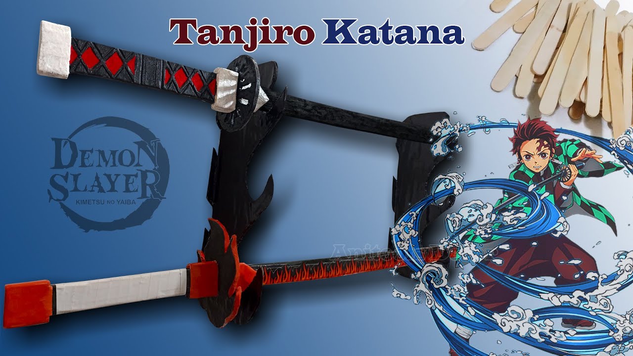 How to Make Demon Slayer Tanjiro Katana | EASY DIY Making
