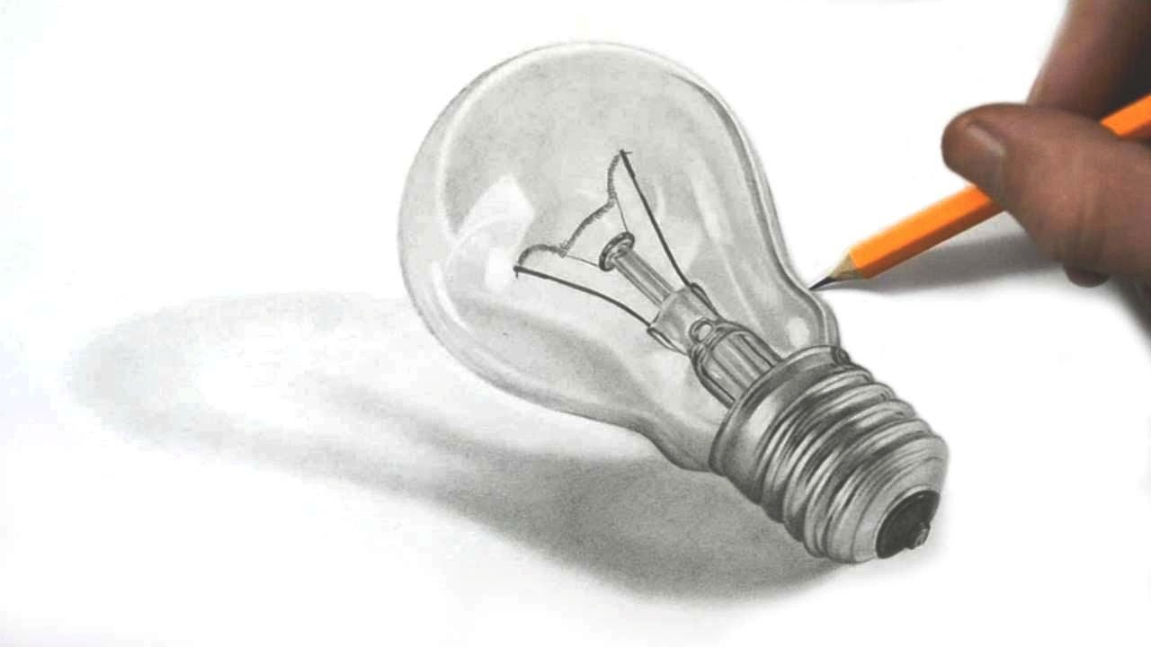 Drawing A Realistic Lightbulb In Graphite Pencil Youtube