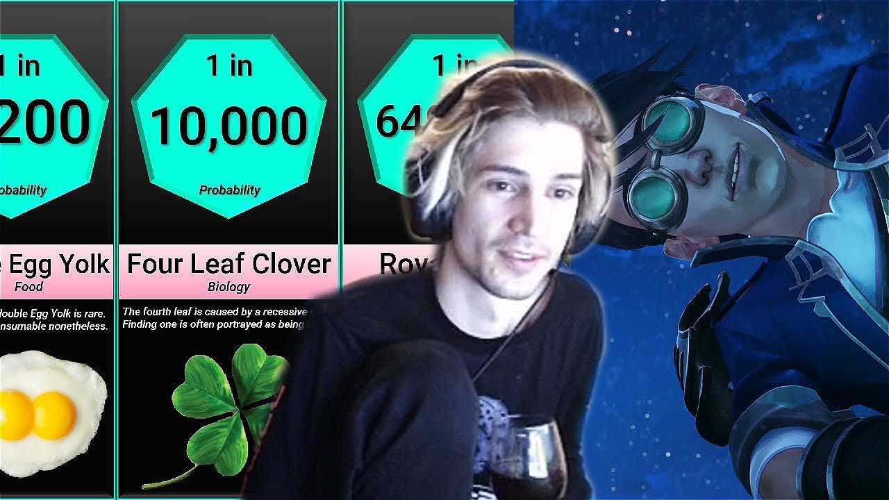 XQc Reacts to Probability Comparison Rarest Things in the Universe  Tales of Runeterra  xQcOW