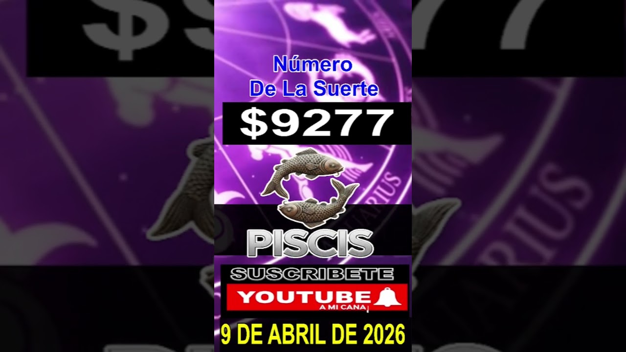 Horóscopo de Hoy Piscis - 9 - de Abril de 2026. #amor #dinero #salud #orodiario #shorts