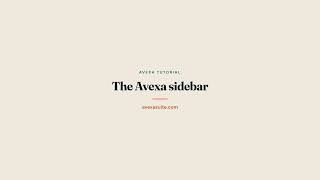 Avexa Sidebar Explained | Navigate Apps, Favorites & Recent Items