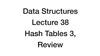 CoSc 320 Lecture 38