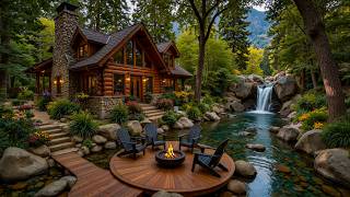Peaceful Summer Riverside Forest Lakeside Cabin 🌺 Smooth Piano Music for Work and Study screenshot 4