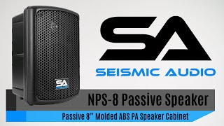 Podium Pro PP810 Passive 8″ Speaker and Stand 250W DJ PA Karaoke Home PP8101SET1 Seismic Audio NPS-8 Passive ABS Speaker Cabinet (Official)