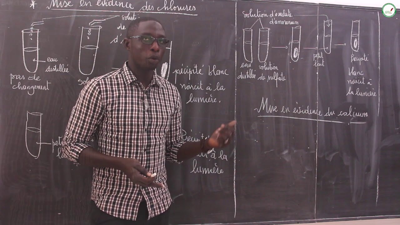 Cours - Première S - SVT : La Physiologie / La mise en évidence des sels minéraux  / M. Beye