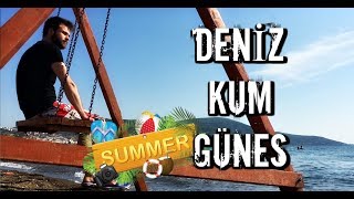 1 Gün Boyunca Deni̇z Kum Güneş - Tatil Vlog 