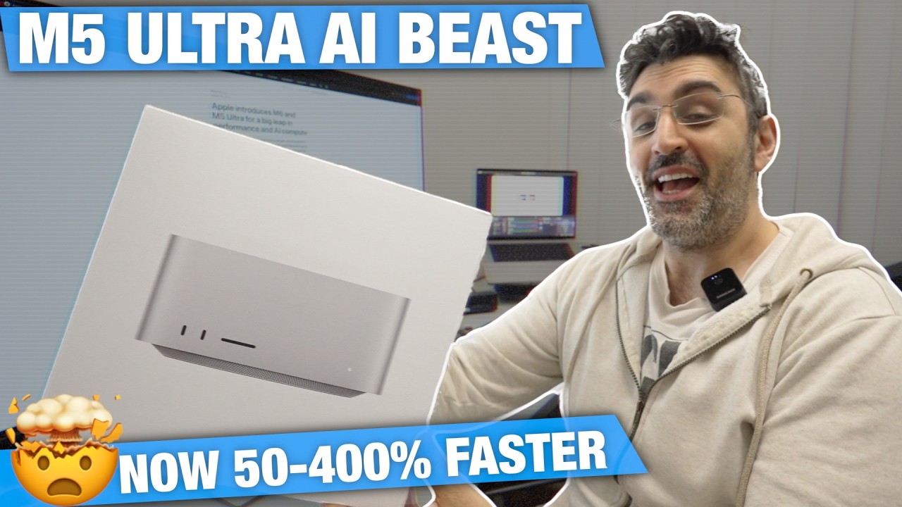 M5 Ultra EXPLAINED - 50% FASTER LLM, 4x LOCAL AI - the King is Back! 🤯