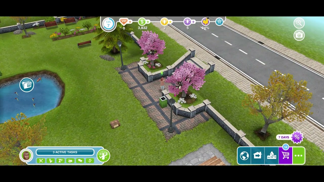 Sims Freeplay - How to reach nirvana in the park - YouTube