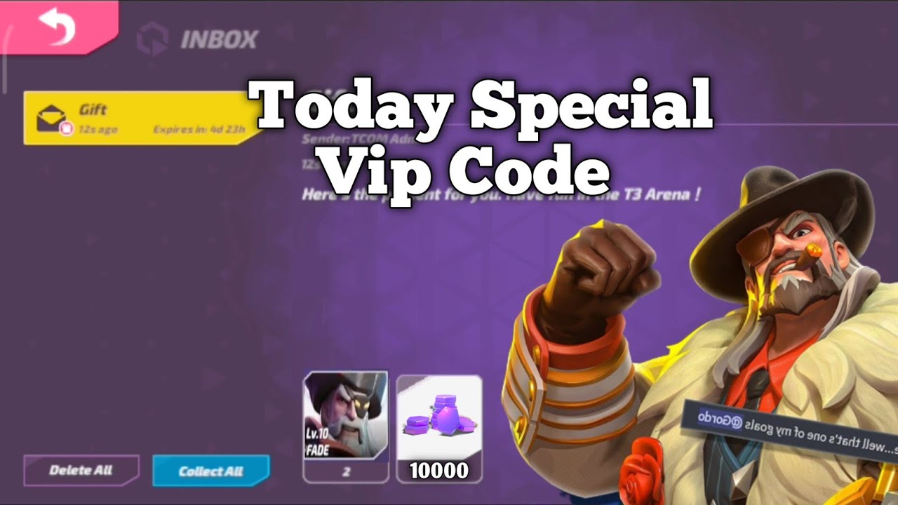 T3 Arena New Redeem Code🎁Season 5 Vip Redeem Code Today No fake - YouTube
