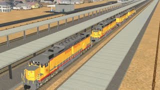 Share addons Union Pacific DD35 pack Trainz Simulator Android gameplay