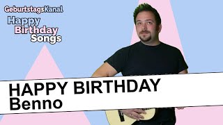 🎉 Happy Birthday Benno - Das Geburtstagslied für Benno 🎉 4k