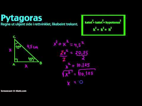 Video: Hvordan Finne Den Ukjente Siden I En Trekant