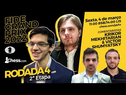 FIDE Grand Prix Belgrado - Fase de Grupos - Rodada 4 / Comentários: GM  Krikor & IM Victor Shumyatsky 