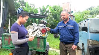 Mechanical Girl Shows Incredible Skill Restoring A 16-Seat Toyota Hiace And 1996 Sufat Motorcycle