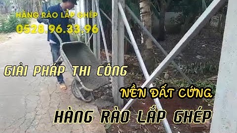 Cột BTCT tiết diện H đúc sẵn tiện lợi - Giải pháp cho hàng rào lắp ghép