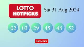LottoHotPicks Draw Results on Sat 31 Aug 2024 The National Lottery UK