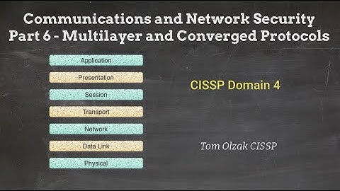 Communications and Network Security Part 6 – Multilayer and Converged Protocols