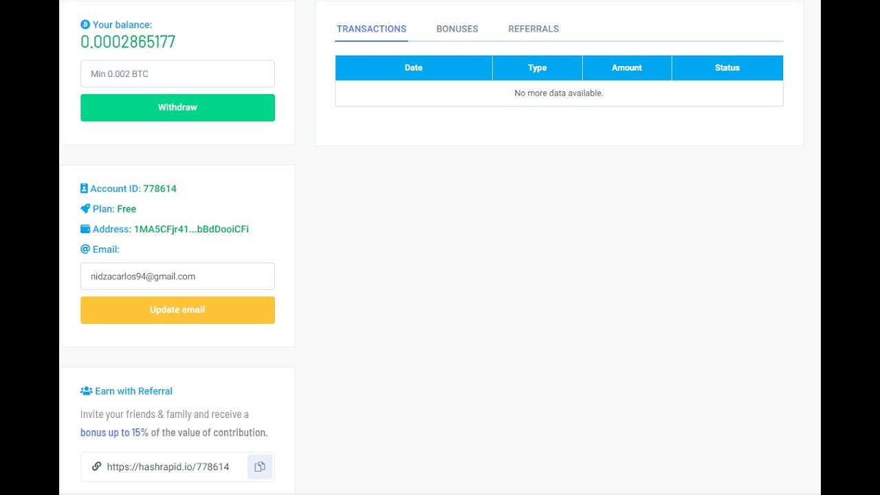 Hashrapid   TODAY WITHDRAW  BTC PROOF VIDEO 2020
