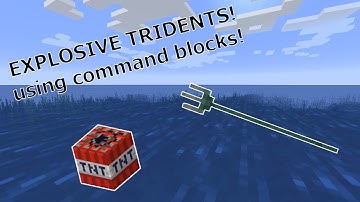 HOW TO CREATE A EXPLOSIVE TRIDENT USING COMMANDS (java edition 1.16.5)