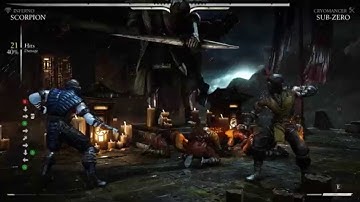 MKX - Combo Tutorial - Scorpion (40% 1 bar) (Inferno)