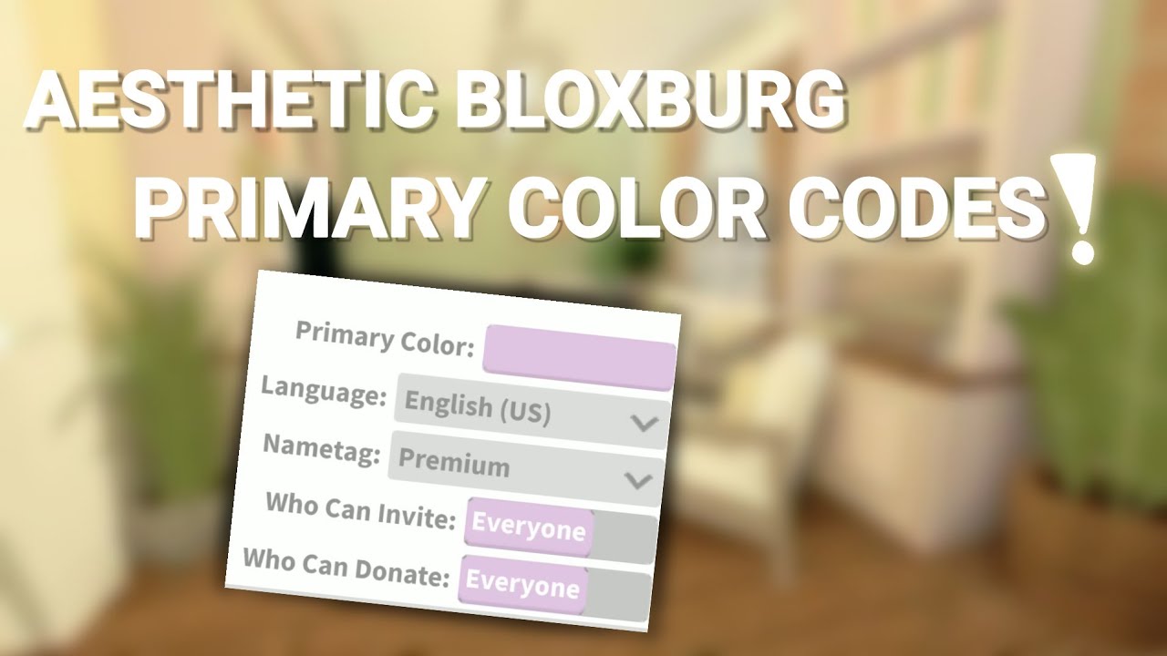 5+ Bloxburg Primary Code Colors! - YouTube