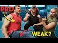 Pro Arm Wrestler = WEAK LEGS? Devon Larratt CANADA