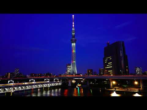 東京スカイツリー　タイムラプス