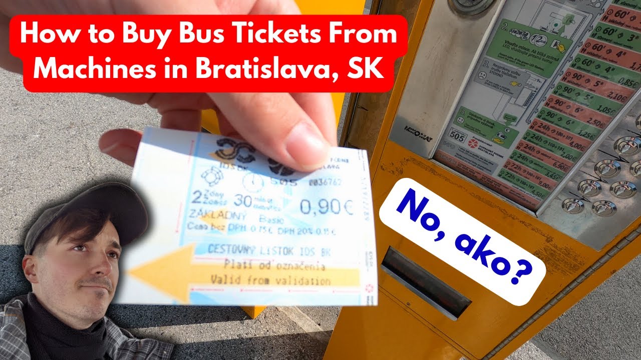 How To Buy Bus Tickets From a Ticket Machine in Bratislava 2024 YouTube