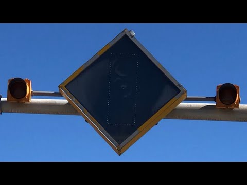 LED Signal ahead sign partially out 🤔 - YouTube