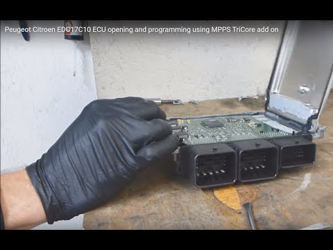 Peugeot Citroen EDC17C10 ECU opening and programming using MPPS TriCore add on