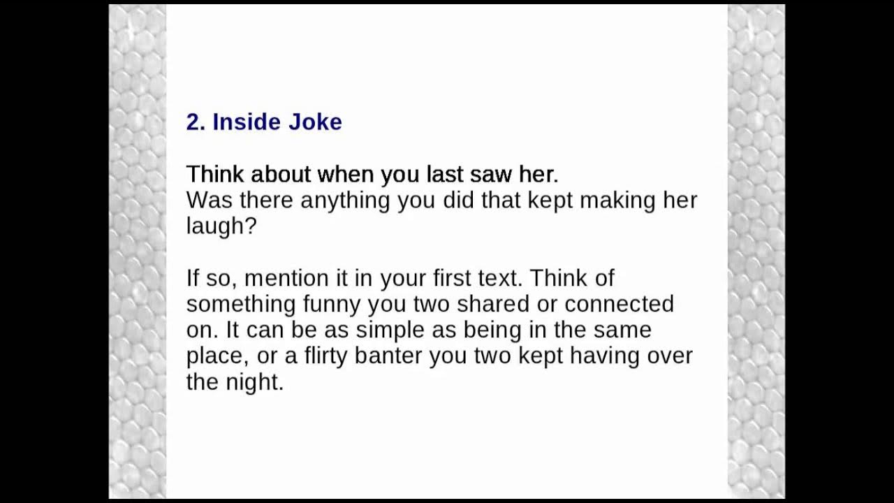 First Text to a Girl 3 Examples of a Good First Text YouTube