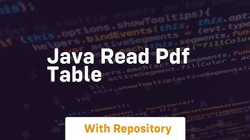 java read pdf table
