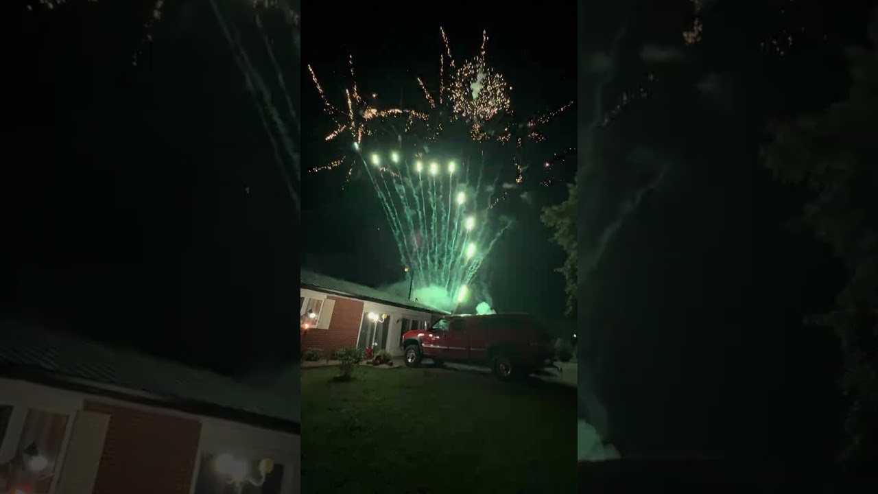 2025 4th of July Backyard firework show first one ever done 