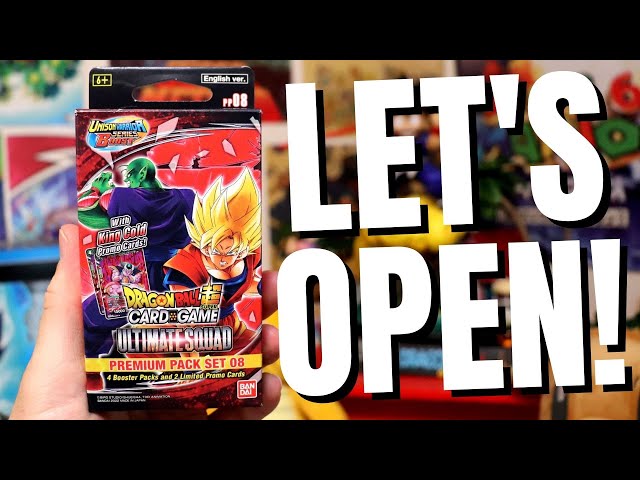 dragon ball ultimate squad booster box NEW* Super Premium Pack Set Opening! written in English Dragon Ball Super Ultimate Squad