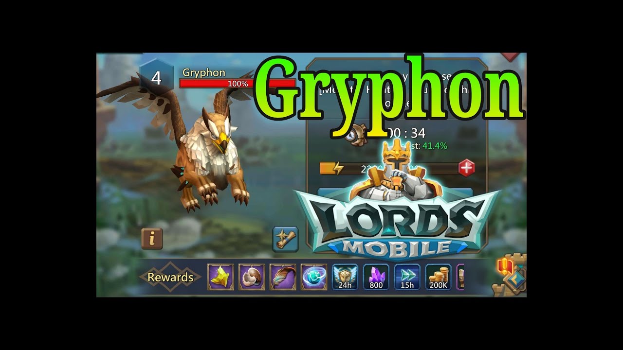 Lords Mobile New Moster Gryphon YouTube