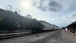 EB NSI With The BNSF H2 & Awesome Crew At Rolling Out Of The New Iberia Amtrak Depot