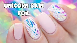 🦄 UNICORN SKIN FOIL & STAMPING NAIL ART 🦄 screenshot 2