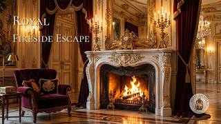 Royal Fireplace Ambience 👑 Elegant Classical Music & Relaxing Fireside Escape