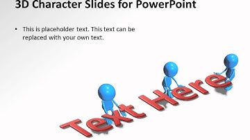 CrystalGraphics 3D Character Slides for PowerPoint - Carrying Text